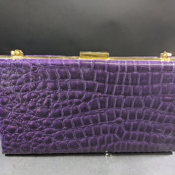 Vintage Jeannie Lottie Purple Clutch - Picture 2 of 5